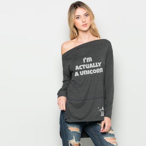 I'm Actually a Unicorn Flowly Top  🦄 - Picture 2 of 3