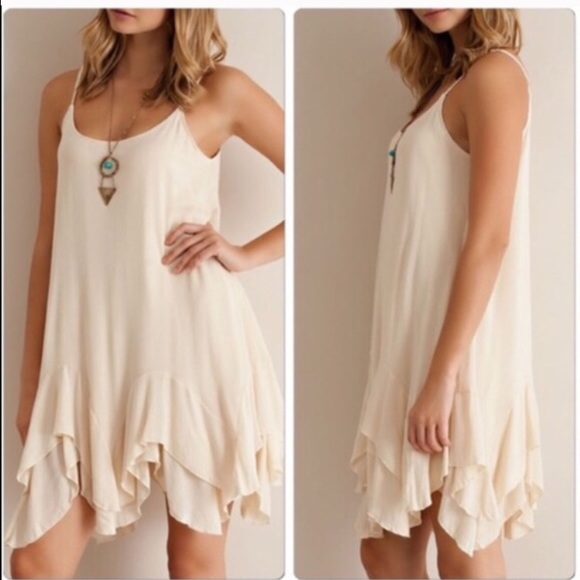 Last One Ruffle Slip Dress Shirtdress - Picture 3 of 4