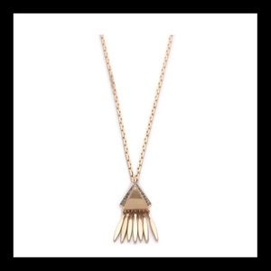 J. Crew Spikey Pyramid Pendant Necklace