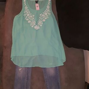 Torrid Chiffon Hi Low Tank 1x (14-16)