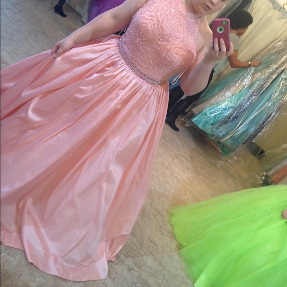 Sherri Hill Blush Prom Dress