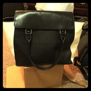 Black & white large tote