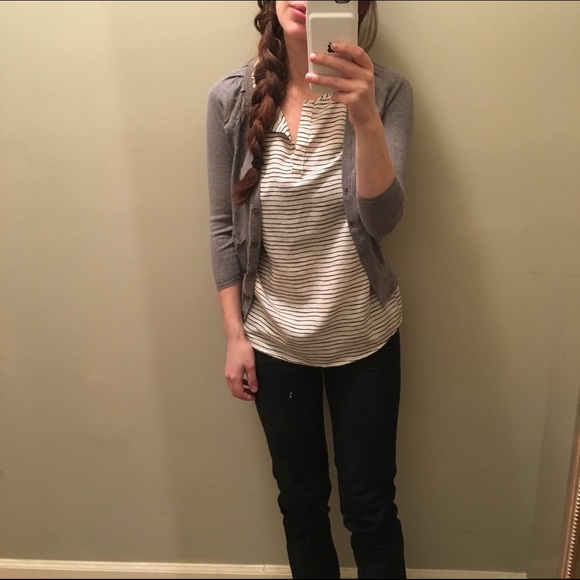 Madewell petite grey wallace cardigan