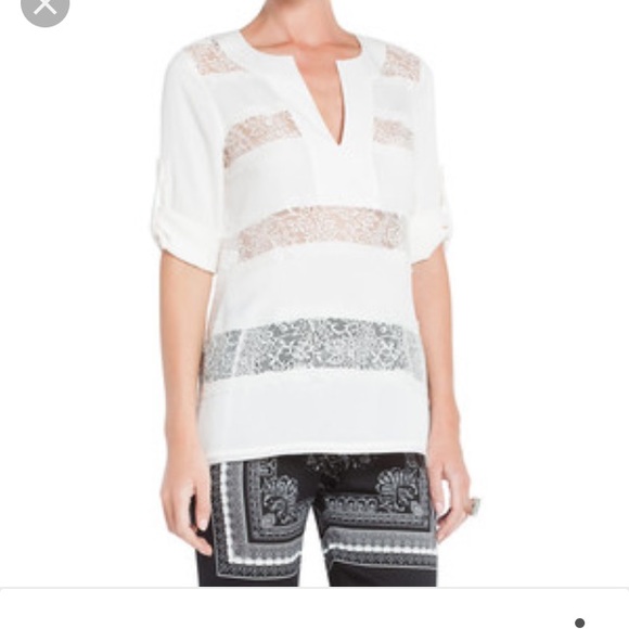 Bcbgmaxazria lace tunic size xs