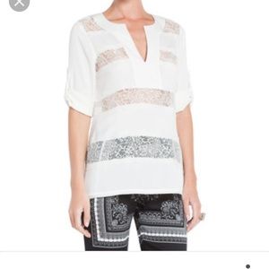 Bcbgmaxazria lace tunic size xs