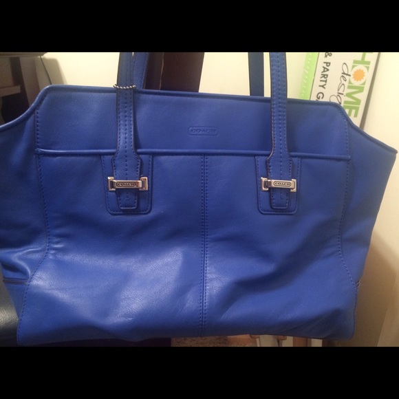 Blue Coach purse