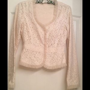 GIANNI BINE "Farrah" Lace Jacket/Blazer