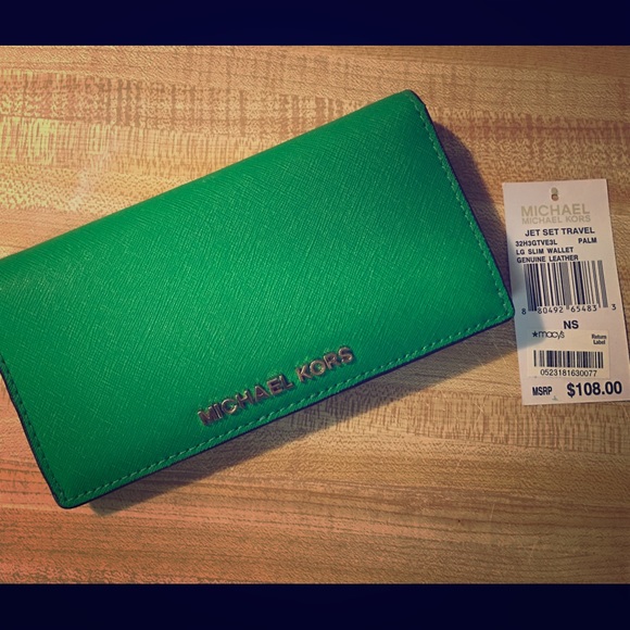 Michael Kors green wallet