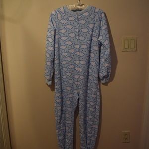Cloud and star footie pajamas