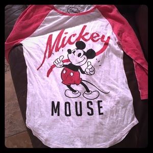 Mickey Mouse Baseball Shirt!!