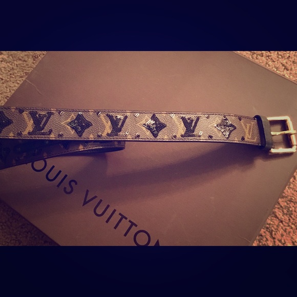 Louis Vuitton sequin belt