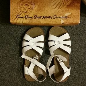 White Salt Water Sandals - Size 5 UK