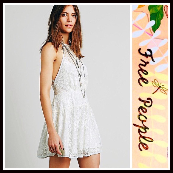 ❗️1-HOUR SALE❗️Free People DRESS Lace Short Dress - Picture 3 of 8