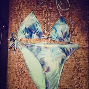 SALE💠JLO BLUE GALAXY TRIANGLE BIKINI💠