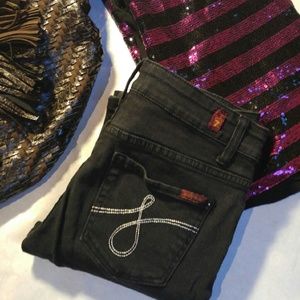 7 For All Mankind black skinnies 7 For All Mankind black skinnies