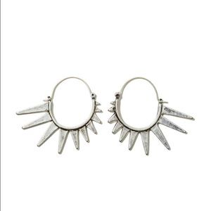 -NASTYGAL SUNBURST EARRINGS-