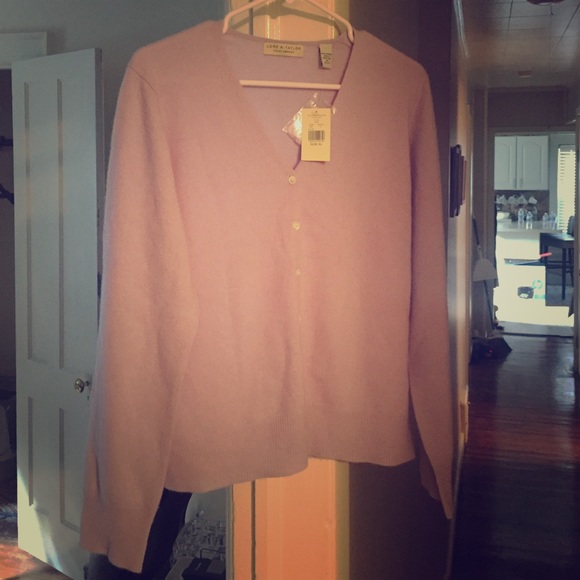 Lavender purple cashmere cardigan