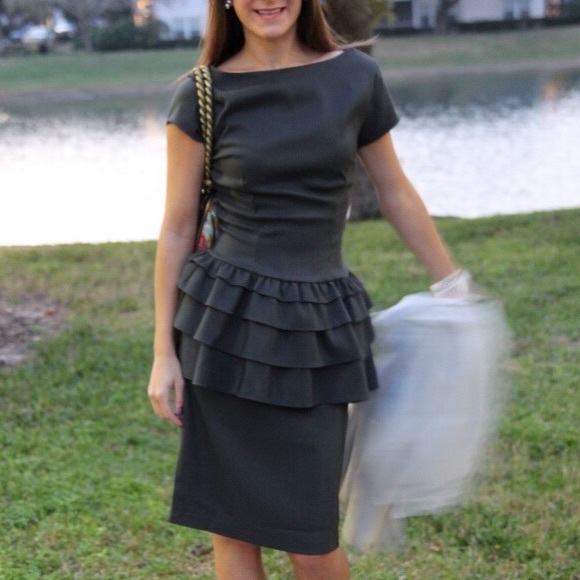 Shabby Apple Dresses - Moon River peplum dress Shabby Apple Dresses - Moon River peplum dress