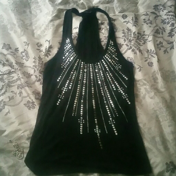 Large Black stud Tank