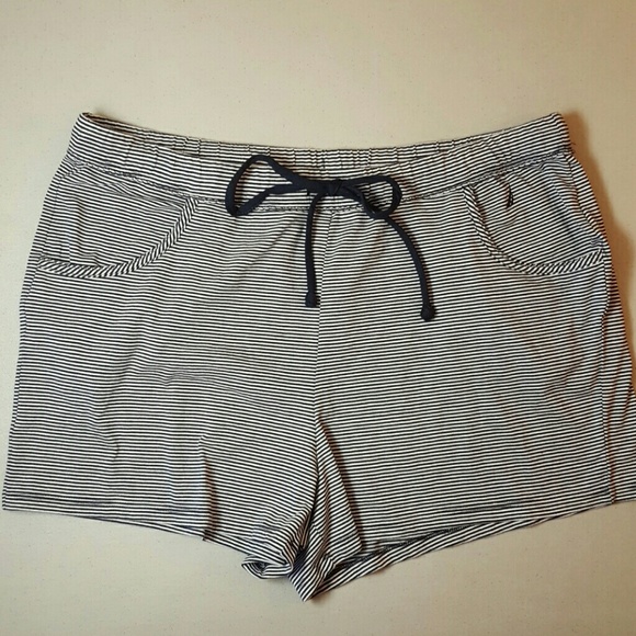 Nautica Navy Blue Striped Sleep Shorts (125)