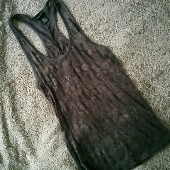 Large Lace Gray Tank