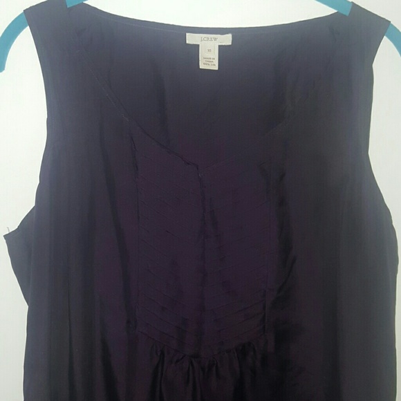 J. Crew silk tank grape purple 10