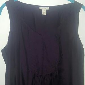 J. Crew silk tank grape purple 10
