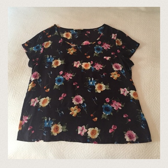 Floral Silk T-Shirt