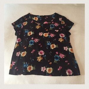 Floral Silk T-Shirt