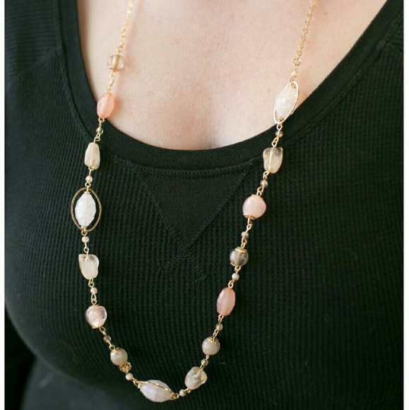 Beaded Coral Necklace & Earring combo