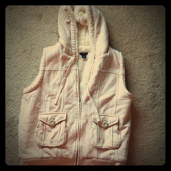 Gap heavyweight vest with faux fur lining