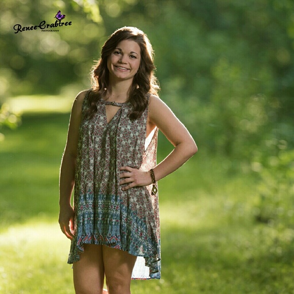 Sold Out - Boho print Tunic dress