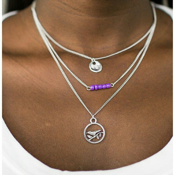 Layered Necklace and Earring Combo