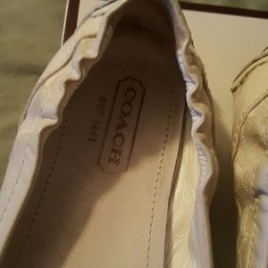 Coach flat ballerina shoes