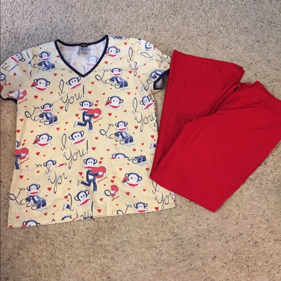 Adorable scrub set