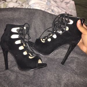 Used gladiator heels. Black. 5in.