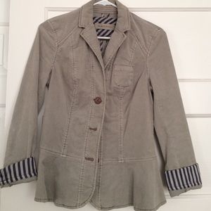 Anthropologie corduroy blazer!!