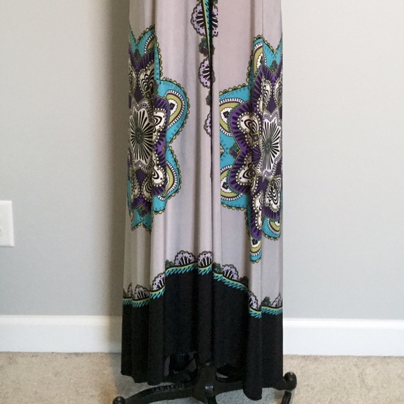 SOLD! Nicole Miller Sexy Boho Hi-Lo Maxi Dress, S - Picture 3 of 4