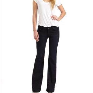 Dojo, stretch, wide leg flare, denim.