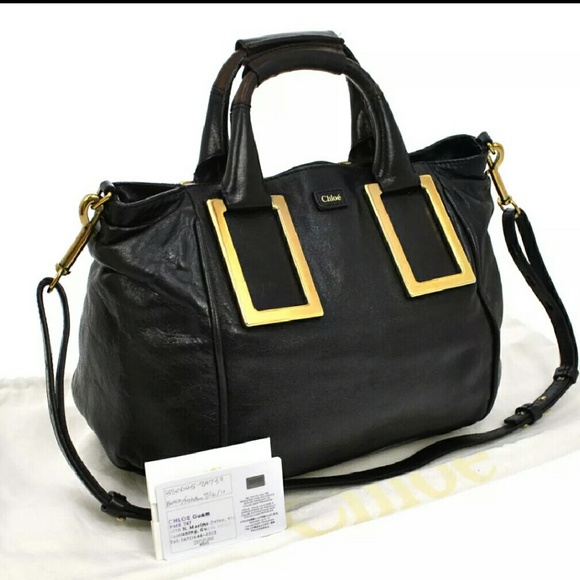 Chloe' Logos Ethel 2 way Hand Bag.