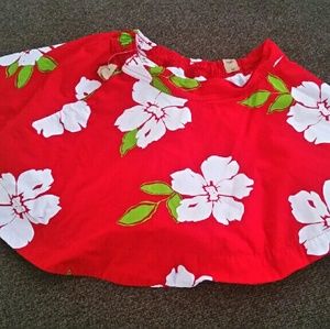 Hollister mini flare floral skirt