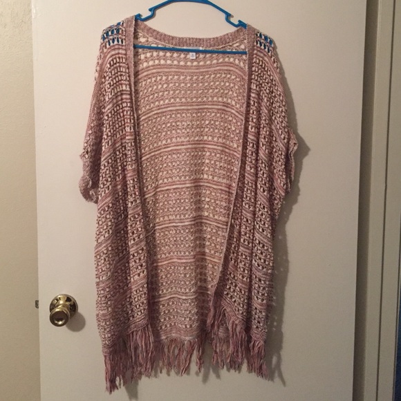 Charming Charlie Open Knit Kimono Size S