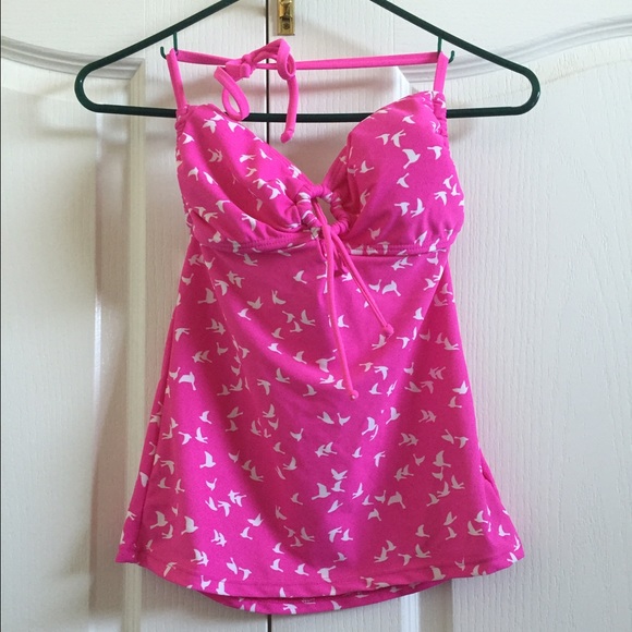 Hot pink tankini
