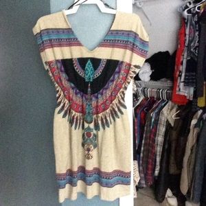 Sleeveless Printed Dress
