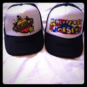 💥Never worn💥 rockstar trucker hats