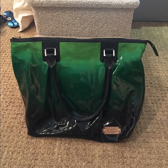 Lamb ombré pleather tote