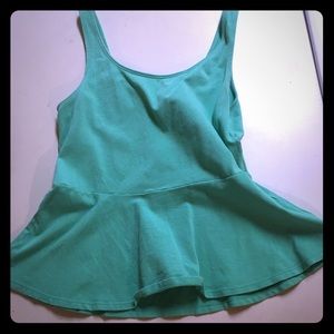 EXPRESS Bell Bottom Tank Top in Light Green!!