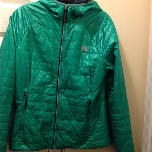 Green Northface jacket