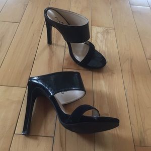 Black super chic mules