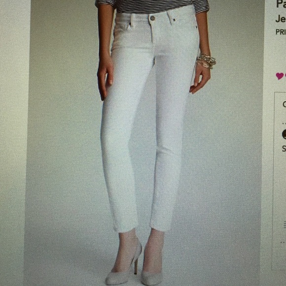 Never worn (with tags) Paige denim white jeans